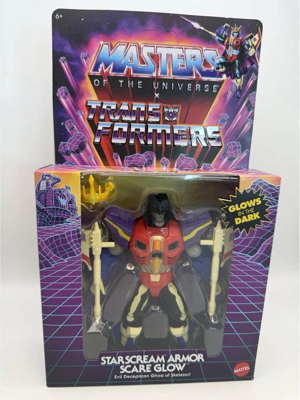 Masters of the Universe x Transformers Starscream Armor Scare Glow in the Dark